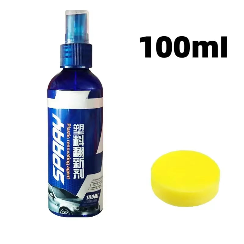 Auto Plastic Restore Coating Agent Car Plastic Rubber Exterior Repair Clean Refresh Restoration Agent Black Shine Seal Brighten