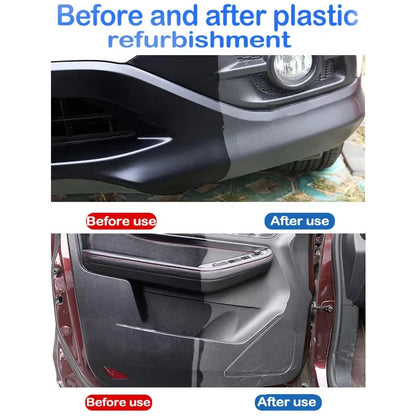 Auto Plastic Restore Coating Agent Car Plastic Rubber Exterior Repair Clean Refresh Restoration Agent Black Shine Seal Brighten