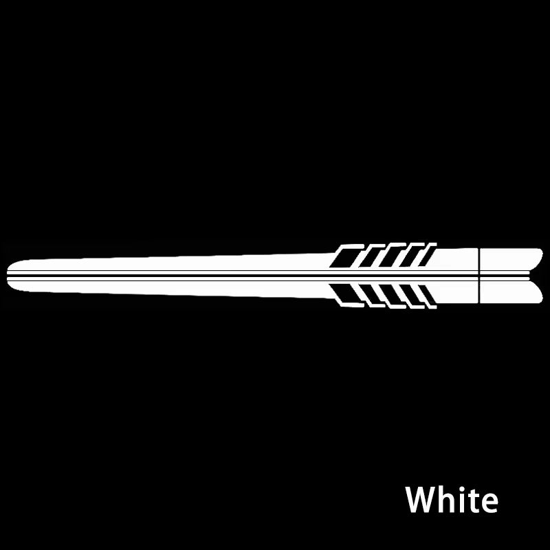 Car Side Body Decals Racing Stripes Vehicle Universal Race Stripes Door Side Skirt Stickers Exterior Decorations for Accessories