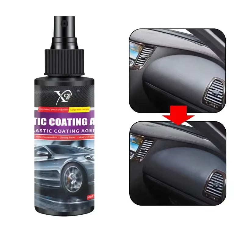 Auto Plastic Restore Coating Agent Car Plastic Rubber Exterior Repair Clean Refresh Restoration Agent Black Shine Seal Brighten