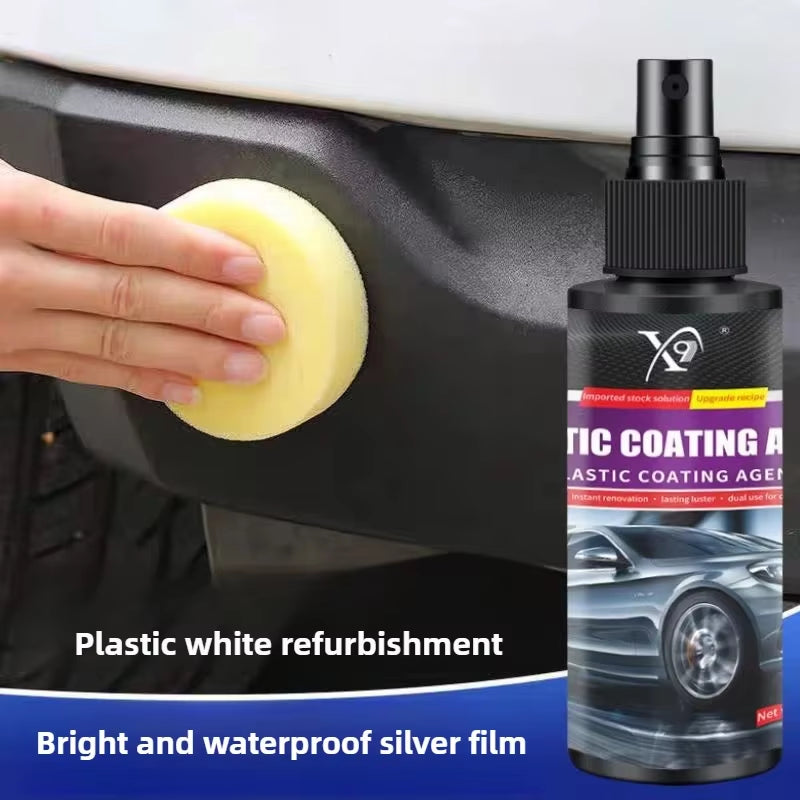 Auto Plastic Restore Coating Agent Car Plastic Rubber Exterior Repair Clean Refresh Restoration Agent Black Shine Seal Brighten